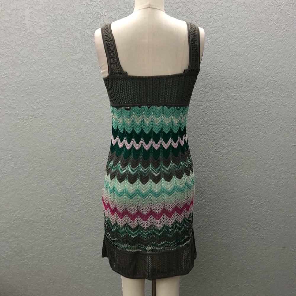Missoni Multi Color Chevron Stripe Stretch Knit Dress Women’s Euro 38 - Picture 4 of 13
